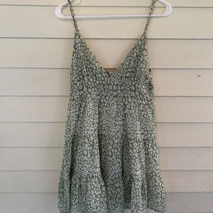 *NWOT* SHEIN Women's Basic Green/White Floral Summer Dress